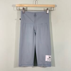 Adidas Originals Women's Light Green Trefoil High Rise Bike Shorts Size XS NWT